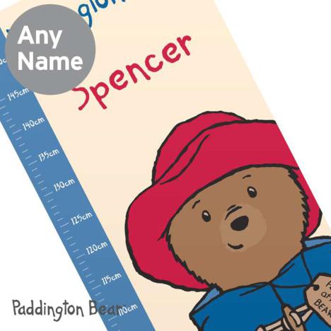 Personalised Paddington Bear Vinyl Height Chart Extra Image 1